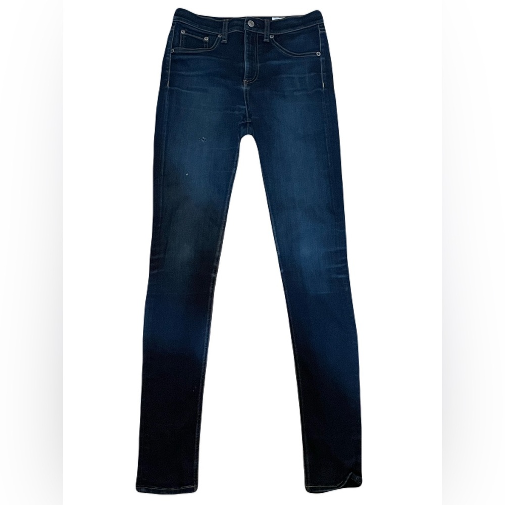 Rag and Bone Bedford Blue High Rise Ankle Skinny Jeans